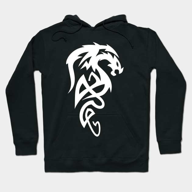 Tribal Dragon Design Hoodie by madeinchorley